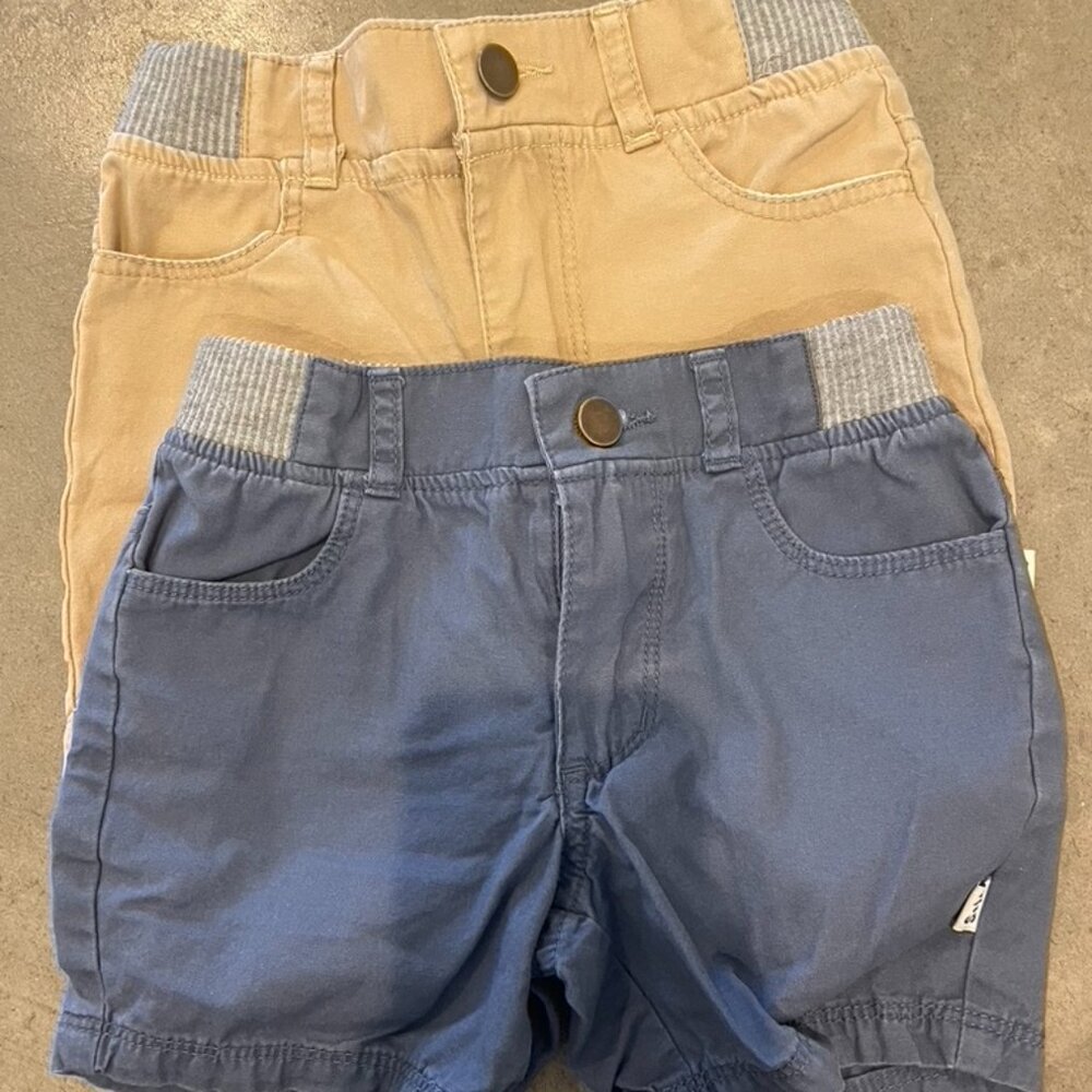Lot of Two Sammy & Nat Play collection Ford Shorts in Navy & Khaki Size 2